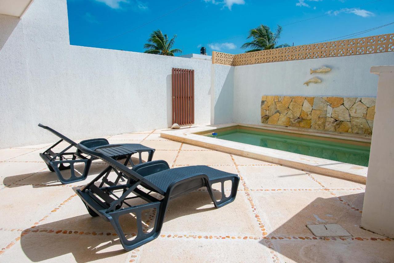 97982 New Modern Villa, Private Pool, High Internet Speed, 2 Blocks From The Beach Pueblo Pueblo Chicxulub Kültér fotó