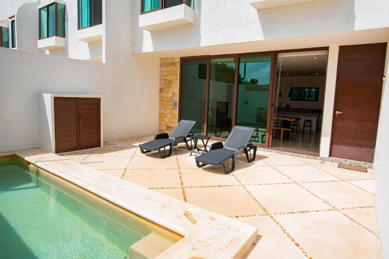 97982 New Modern Villa, Private Pool, High Internet Speed, 2 Blocks From The Beach Pueblo Pueblo Chicxulub Kültér fotó