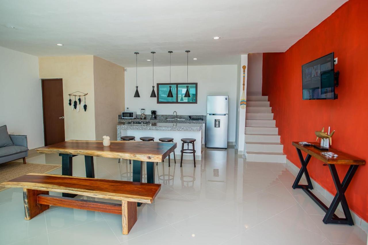 97982 New Modern Villa, Private Pool, High Internet Speed, 2 Blocks From The Beach Pueblo Pueblo Chicxulub Kültér fotó