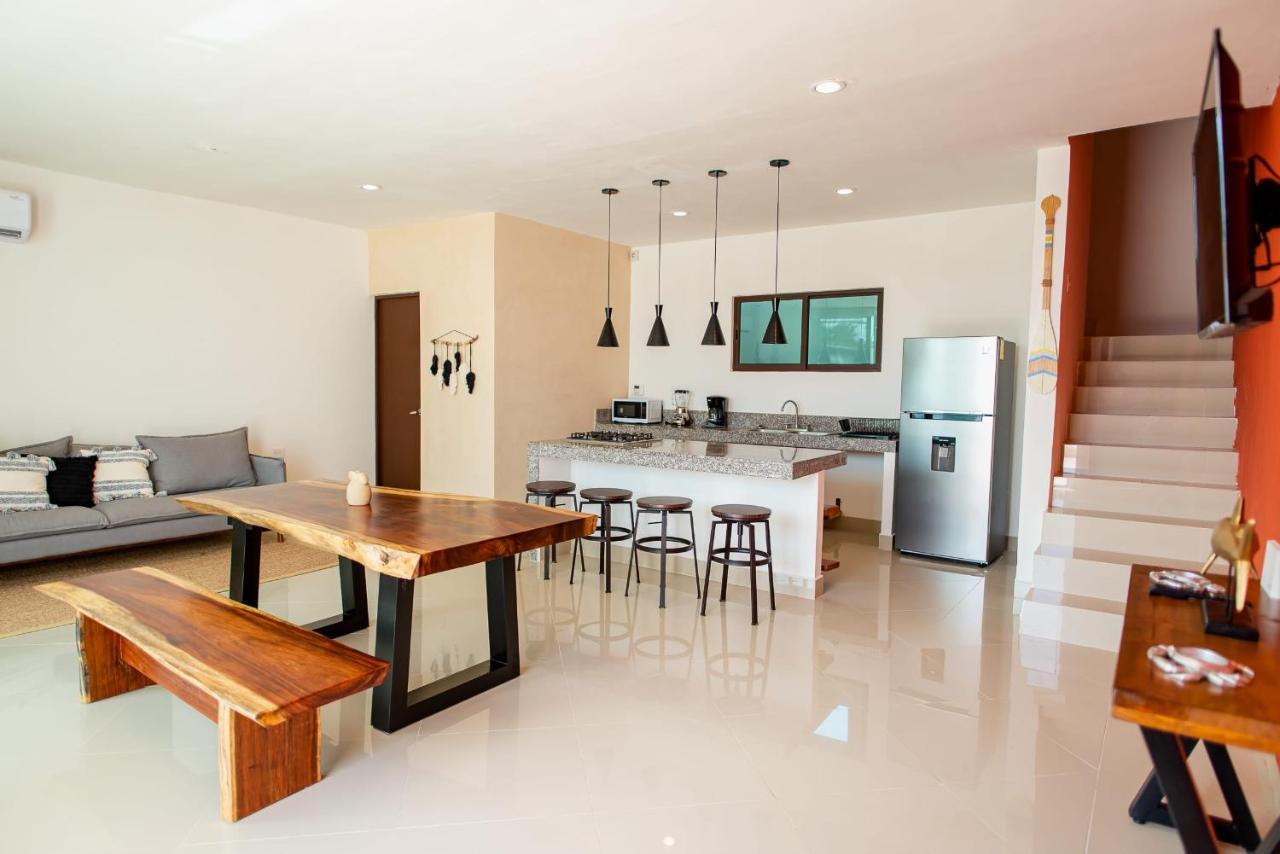 97982 New Modern Villa, Private Pool, High Internet Speed, 2 Blocks From The Beach Pueblo Pueblo Chicxulub Kültér fotó